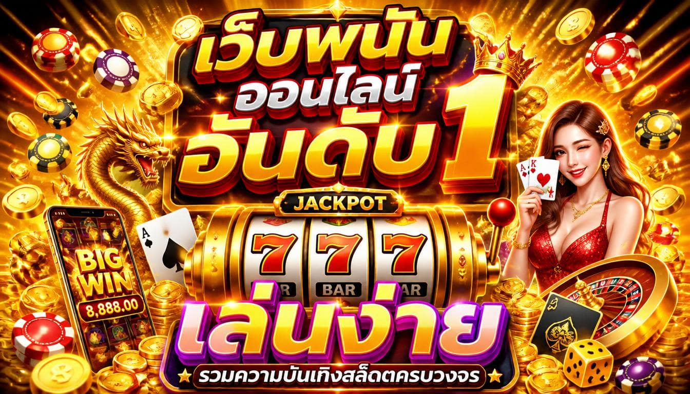 เว็บพนันออนไลน์อันดับ 1 เล่นง่าย รวมความบันเทิงสล็อตครบวงจร